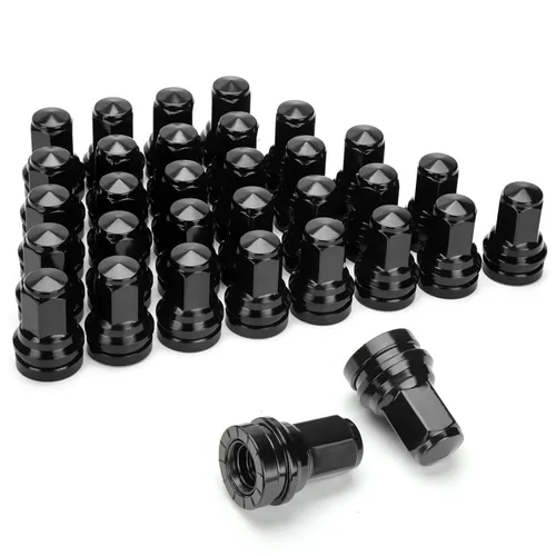 Vista 10 de Dynofit Tuercas de llanta OEM de 14 x 2 para F150 2000-2014, tuercas sintonizadoras de acero de fábrica de una sola pieza compatibles con Ford