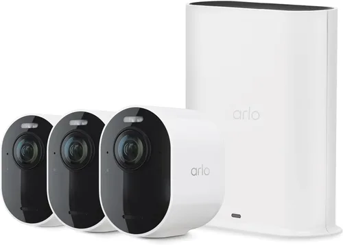 Vista 10 de Arlo Cámara Ultra 2 Spotlight 4K HDR (2 cámaras, SmartHub incluido y requerido) Cámara de seguridad inalámbrica para el hogar Visión nocturna a