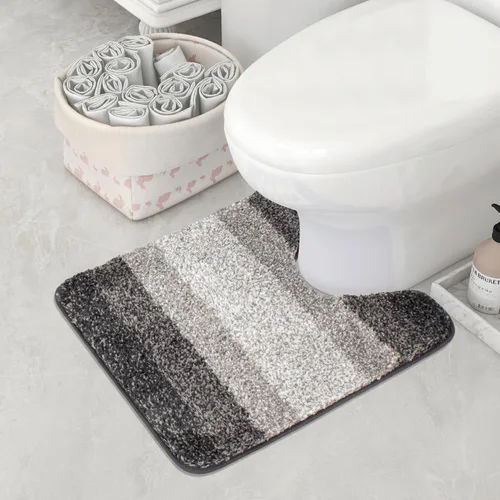 Vista 18 de Walensee - Tapete de baño antideslizante, absorbe el agua, de microfibra suave, peluda, lavable a máquina, para regadera, 20 x 32 pulgadas, marrón