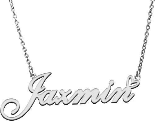 RONKAH Collar con nombre personalizado con corazón, collar con nombre personalizado para mujer, collar de moda personal, el mejor regalo para niña,