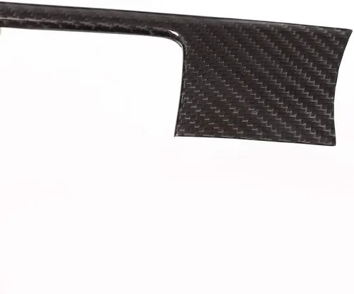 Vista 8 de YIWANG Cubierta de panel de consola central de automóvil de fibra de carbono 100% real, 3 piezas para Porsche Cayenne 2018-2020 conducción a