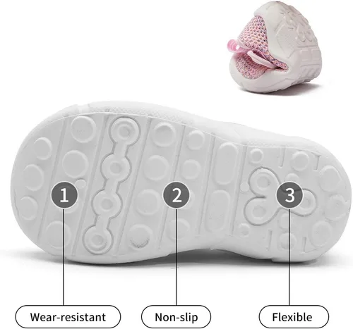 Vista 4 de GUBARUN - Zapatos tenis para niños y niñas, ligeros y transpirables