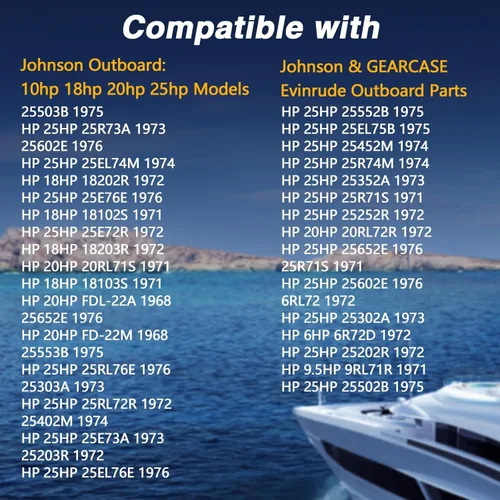 Vista 4 de FUSCH 4PCS Pasadores de transmisión de hélice fuera de borda, accionamiento de hélice/pasadores de cizalla compatibles con Johnson Evinrude 10hp