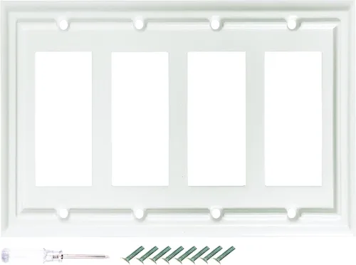 Vista 13 de Placas de pared, cubiertas de toma dúplex, placas de interruptor de luz de palanca, cubierta de interruptor de luz decorativa, placa de pared