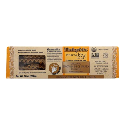 Tinkyada Pasta de arroz integral con lasaña orgánica, 10 onzas - 12 por caja.12