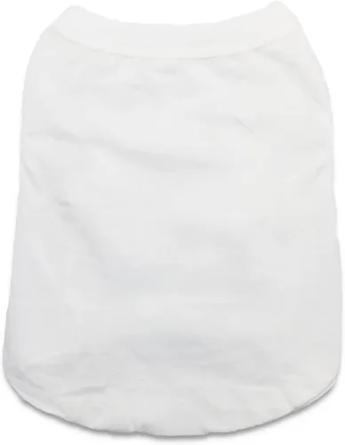 Vista 5 de Paquete de 6 camisetas de Yorkie Clothes lisas para perros, 100% algodón, ropa para cachorros pequeños, camiseta en blanco para perros y gatos, XS