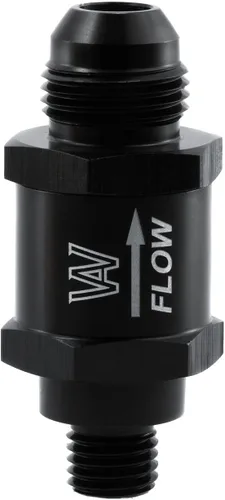 Vista 4 de Compatible con la válvula de retención unidireccional del negro 8AN de la bomba de combustible del estilo de Bosch M12x1.5MM a -8AN