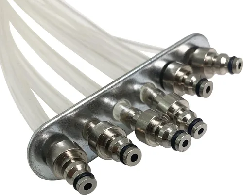 Vista 2 de HFS (R) Detector de inyector de 6 cilindros Probador de inyectores de combustible Inyector diesel Cilindro de diagnóstico de flujo Kit