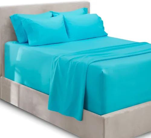 Vista 23 de Hearth & Harbor Sábanas de bolsillo extra profundas, se adapta a colchones de 18 a 24 pulgadas de profundidad, juego de sábanas de bolsillo extra
