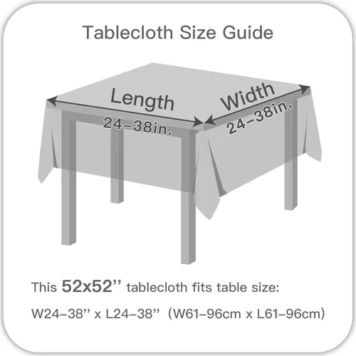 Vista 7 de maxmill Mantel cuadrado de jacquard resistente a las manchas, impermeable, resistente a las arrugas, lavable, suave, mantel decorativo de tela