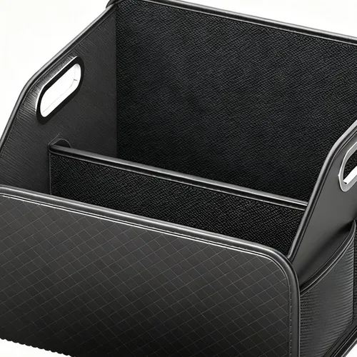 Vista 7 de Car Trunk Organizer, Large Capacity Multi-Compartment Folding Storage Box for SUV, RV, Sedan, Automotive Vehicle Interior, Cargo, Tools, Grocery