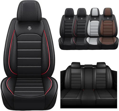 Vista 11 de Fundas de asiento delantero de automóvil para Mazda CX-5 2000-2024, 2 asientos, cojín protector de cuero de ajuste personalizado, fundas interiores