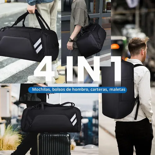 Vista 6 de WOLFILIST Bolsas de gimnasio para hombres y mujeres - Bolsa de lona
