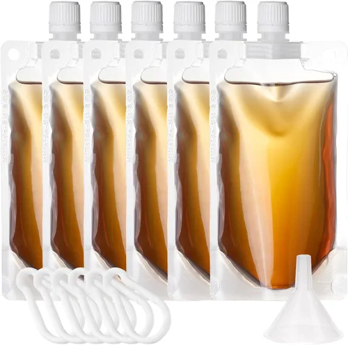 Vista 8 de Hillside-Kit Frascos de plástico ocultables y reutilizables con embudo de 8 onzas a prueba de fugas para viajes al aire libre