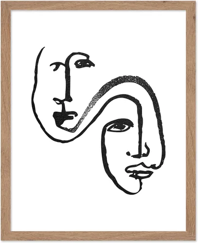 Vista 36 de Poster Master Faces Poster - Retro Women Print - Portrait Art - Sketch Illustration - Abstract Artwork - Woman Design - Chic Boho Design - Great