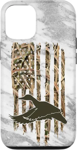 Vista 25 de Funda para iPhone 11 Pro Max con diseño de camuflaje y bandera de Estados Unidos