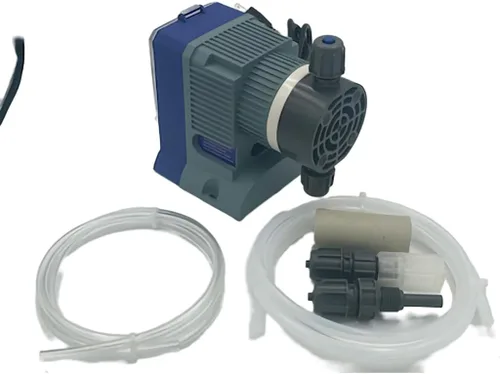 Vista 5 de Precision Controls - Bomba de agua química de cloro con medición de diafragma -31.6 GPD, 150 PSI - 115 voltios