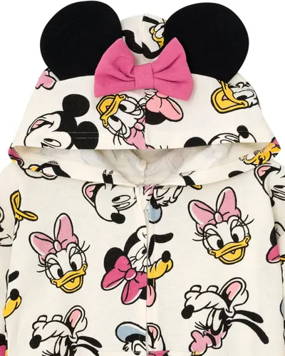 Vista 6 de Disney Mickey Mouse Goofy Donald Duck Daisy Duck - Overol de forro polar con cremallera para bebés y niños pequeños