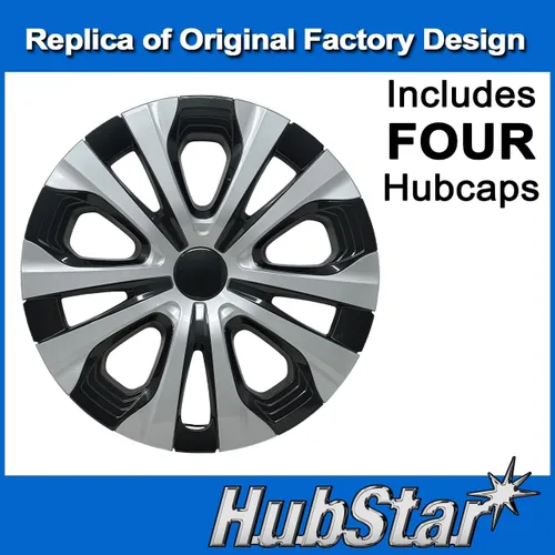 Vista 2 de Tapacubos de repuesto para Toyota Corolla 2020-2022, Prius 2019-2022, réplica de cubierta de rueda de 15 pulgadas (juego de 4)