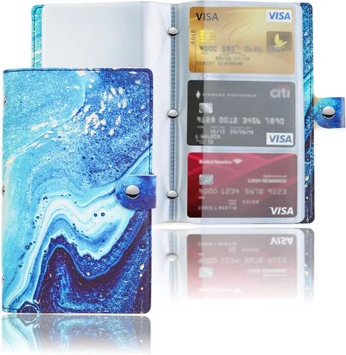 Vista 41 de lizimandu Libro Tarjetero para Tarjetas de Visita, Estuche Libro de Tarjetas de Visita de Cuero PU, Carpeta Organizadora para Tarjetas