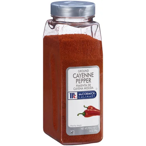 Vista 6 de McCormick Culinary Pimienta de Cayena Molida, 2.04 kg - Una Caja de 2.04 Kilogramos de Pimienta de Cayena en Polvo a Granel para Uso en la Cocina