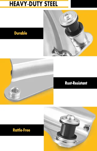 Vista 2 de Kit de hardware de acoplamiento de 4 puntos para Harley Touring Electra Glide Road Glide Street Glide Road King 2014-2026 (cromo)