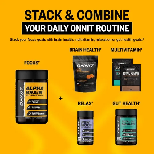 Vista 11 de ONNIT - Suplemento para el cerebro en cápsulas Alpha Brain