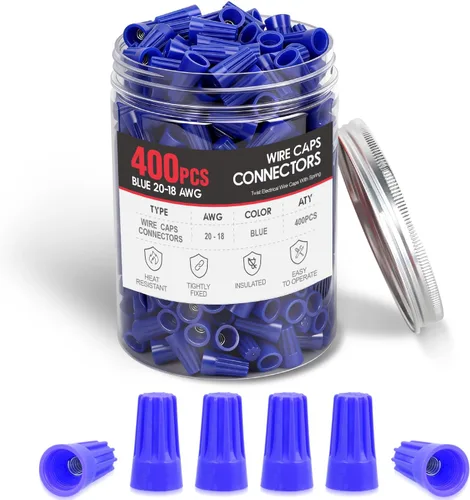 Vista 11 de Nilight Kit de conectores de cable rojo de 100 piezas, tapas de cable eléctrico de 14-12 AWG, inserto aislante, terminal de cable eléctrico