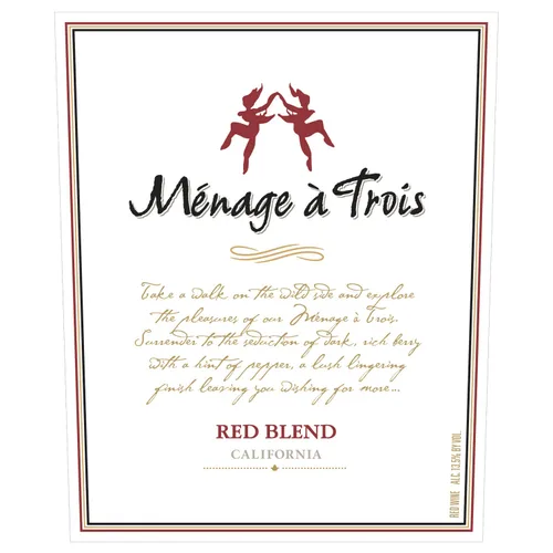Vista 2 de Menage A Trois, mezcla roja, 25.4 fl oz