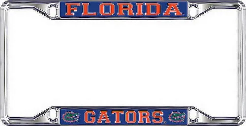 Vista 30 de Marco de matrícula de la NCAA, plateado