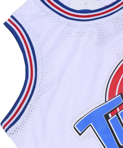 Vista 7 de Mens #1 Bugs #10 Lola Jerseys Couples Halloween Costume Sets Space Basketball Jersey for Women