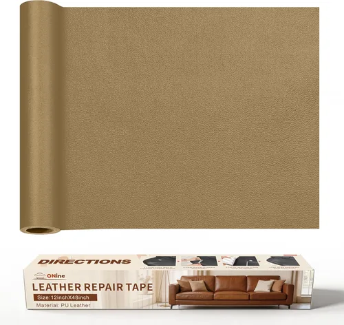 Vista 37 de ONine - Cinta de reparación de piel, parche para reparación de piel autoadhesivo de 12 x 48 pulgadas, impermeable, resistente al desgaste, para Negro