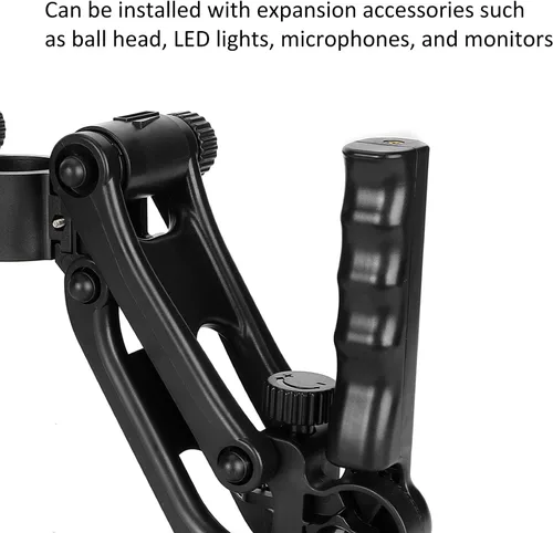 Vista 4 de Z Axis - Agarradera estabilizadora de cámara, rango de rodamientos de 5.1-9.9 lbs, con agarre de doble mango, accesorios de fotografía para cámara