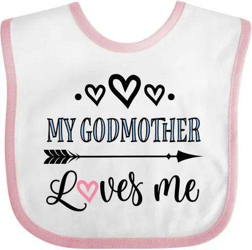 Vista 9 de inktastic Babero para bebé My Godmother Loves Me Godchild