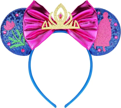 Vista 27 de FANYITY Orejas de ratón, diadema de lentejuelas con orejas de ratón para niños, niñas y mujeres (TW)