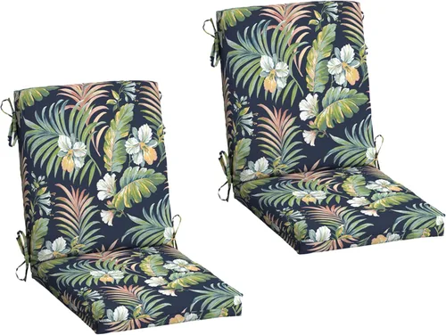 Vista 70 de Cojín para silla de comedor exterior Arden, 20 x 20 pulgadas, resistente a la lluvia, resistente a la decoloración, Alana Tile