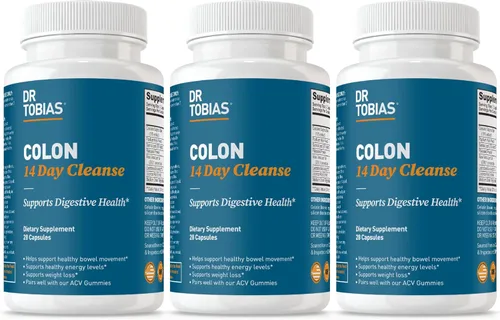 Vista 13 de Dr. Tobias Colon 14 Day Cleanse, apoya movimientos intestinales saludables, desintoxicación de limpieza de colon, fórmula de limpieza avanzada