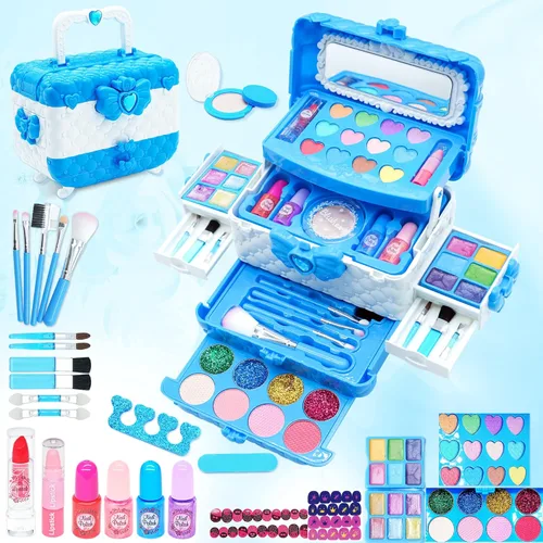 Juegos de maquillaje para niñas – Maquillaje para niños de 8 a 12 años, Maquillaje para Niñas, kit de maquillaje de juego, los mejores juguetes no