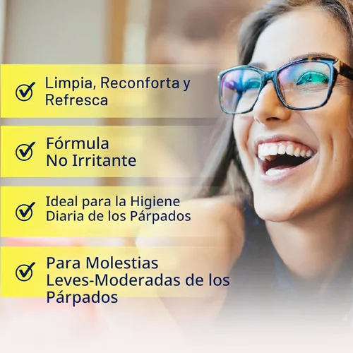 Vista 3 de Ocusoft Limpiador de Párpados Original 30 Unidades con 5 Almohadillas Extra Inflation Buster