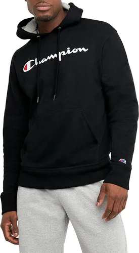 Champion - Sudadera con capucha Powerblend para hombre, forro de vellón y peso medio
