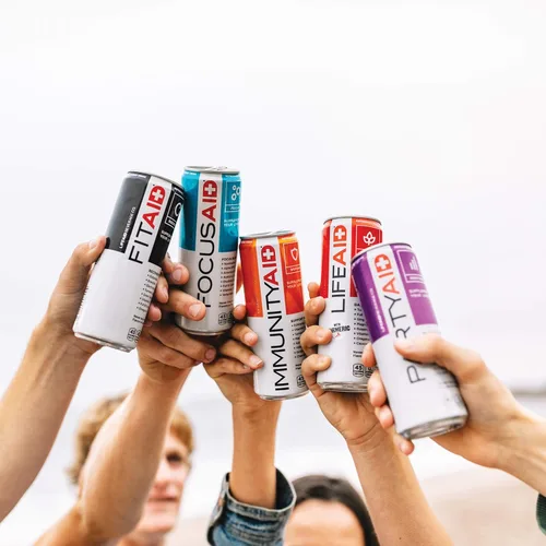 Vista 230 de FITAID RX Zero Sugar, creatina encapsulada, bebida de recuperación de entrenamiento, mezcla todo en uno, BCAA, glucosamina, cúrcuma, complejo B