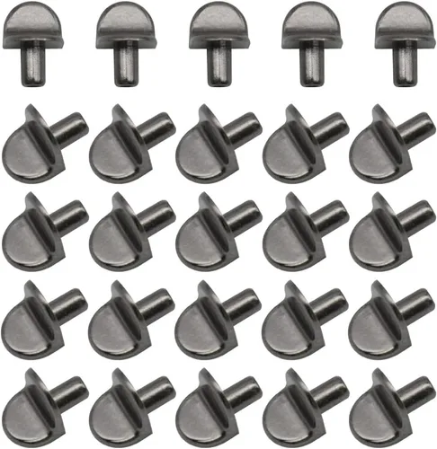 50 clavijas en forma de L para estantes de gabinete de 0.197 in, estilo soporte, clavijas de soporte para estantes de muebles (XL/negro pistola)
