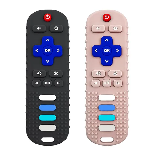 Vista 17 de ROBBEAR Juguetes de dentición para bebés, mordedor de silicona de grado alimenticio para bebés de 3 6 12 18 meses, juguetes masticables para niños