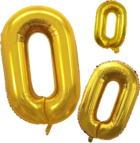 Vista 110 de GOER Globos con el número 80 para decoraciones de fiesta de cumpleaños número 80, globos de helio de aluminio jumbo de 42 pulgadas para 80 Oro rosa