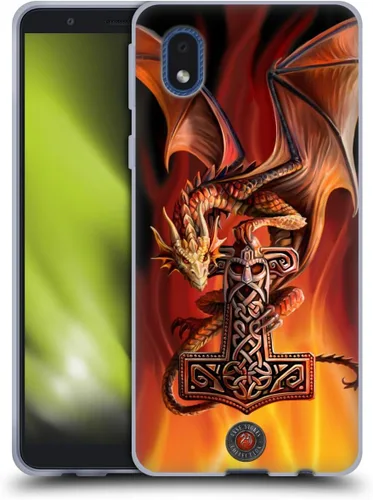 Vista 148 de Head Case Designs Officially Licensed Anne Stokes God's Hammer Guardian Dragons Gel Case [Military Grade Protection] Compatible with Samsung Galaxy