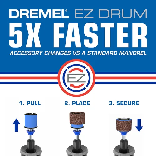 Vista 4 de Dremel EZ407SA EZ Drum Sanding Band and Mandrel