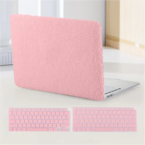 Vista 33 de Funda compatible con MacBook Air de 13 pulgadas (versión 2010-2017). Modelos: A1466 / A1369, funda rígida de piel crema texturizada a cuadros