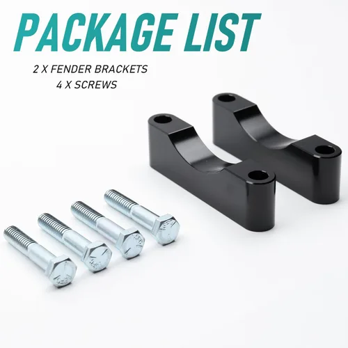 Vista 7 de MoKitDora Espaciadores de guardabarros delanteros Touring Soporte de montaje para rueda envolvente de 21, 23, 26 pulgadas, compatible con Harley