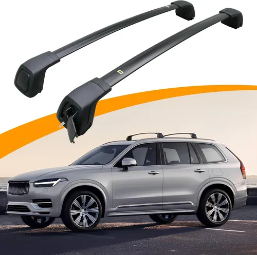 Vista 10 de Snailfly - Barras transversales mejoradas para Volvo XC60 2018-2026, baca de techo con cerradura, barras portaequipaje para equipaje, accesorios