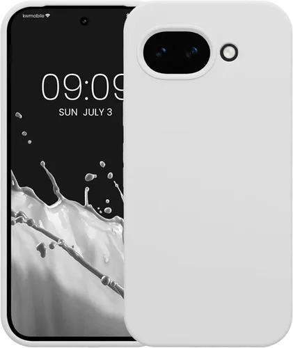 Vista 381 de kwmobile Funda Compatible con Google Pixel 6 Pro - Funda de teléfono de silicona TPU con acabado suave - Azul Arrecife